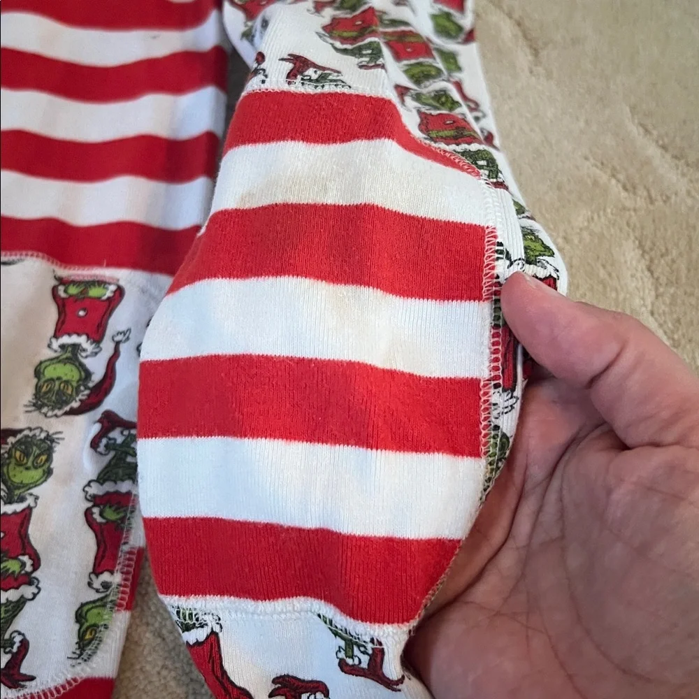 Hanna Andersson Dr. Seuss Grinch Long John Pajama Set Grinch Mix It Up Size 8